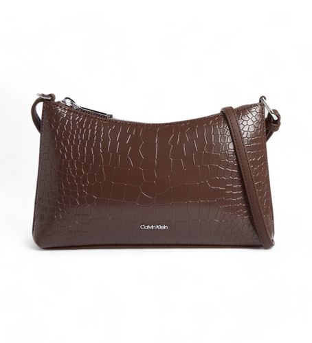 K60K612695 Sac à bandoulière convertible en cuir crocodile marron (OSFA), Casuel, Polister recyclé - Calvin Klein - Modalova