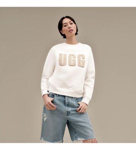 Madeline Fuzzy Logo sweat-shirt (L), Casuel, Coton, Manche longue - UGG - Modalova