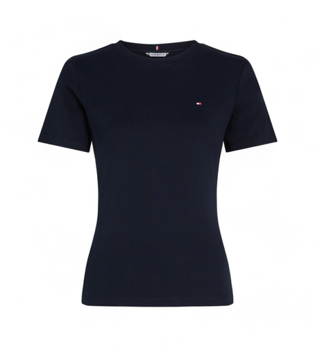 WW0WW40587 T-shirt slim avec logo brodé en (L), Casuel, Coton, Manche courte - Tommy Hilfiger - Modalova