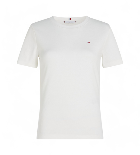 WW0WW40587 T-shirt slim avec logo brodé (L), Casuel, Coton, Manche courte - Tommy Hilfiger - Modalova