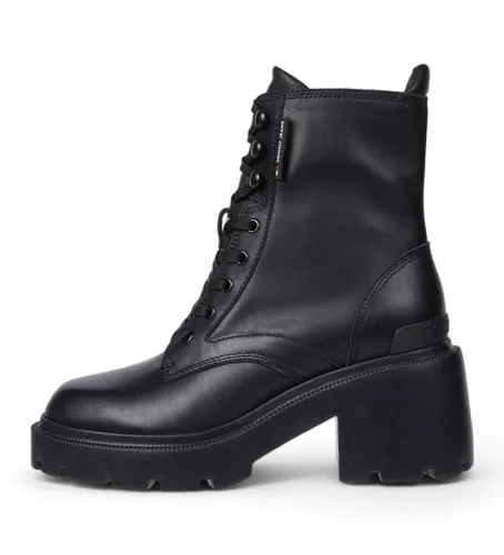 EN0EN02640 Bottines City (36), Cuir, 5 à 8 cm, Fermeture éclair, Casuel - Tommy Jeans - Modalova