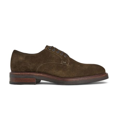 HMS21408 Egmont Chaussures en cuir velours marron marron verdâtre (41), Plat, Lacets, Casuel, Classique - Hackett London - Modalova