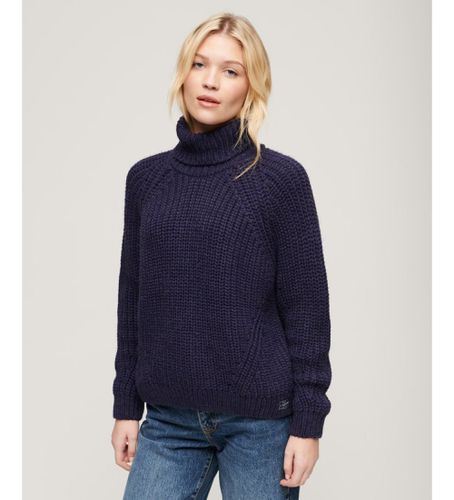 W6110397A Loose Knitted Pullover With Turtleneck (Pull à col roulé en tricot) (XS), Casuel, Acrylique, Manche long - Superdry - Modalova