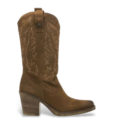 Bottes 54118 marron (36), Cuir, 5 à 8 cm, Aucun, Casuel - MTNG - Modalova