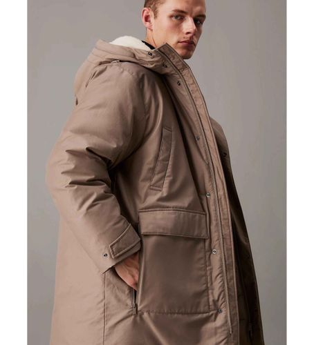 J30J326082 Parka avec rembourrage en nylon et coton (L), Marron, Casuel, Le coton biologique, Durable - Calvin Klein Jeans - Modalova