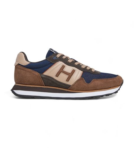 HMS21403 Telfor Vibe Leather Sneakers , brown (40), Cuir, Plat, Lacets, Casuel, Marine - Hackett London - Modalova