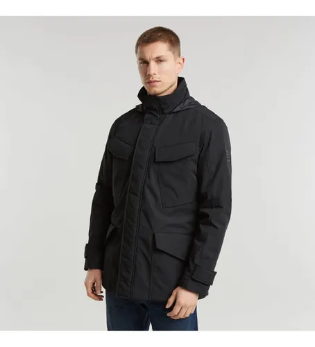 D25373-D738-G928 Veste de terrain matelassée à capuche noire (XS), Casuel, Polister recyclé, Durable - G-Star - Modalova