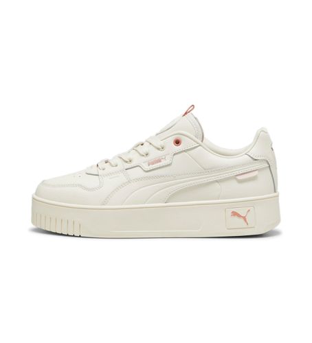 Carina Street Lux Leather Sneakers (36), Cuir, Blanc, Plat, Lacets, Casuel - Puma - Modalova