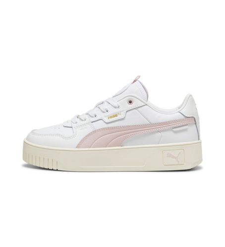 Carina Street Lux Leather Sneakers (36), Cuir, Blanc, Plat, Lacets, Casuel - Puma - Modalova