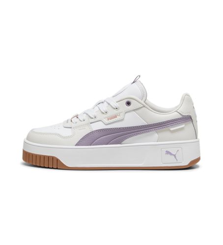 Carina Street Lux Leather Sneakers (36), Cuir, Blanc, Plat, Lacets, Casuel - Puma - Modalova