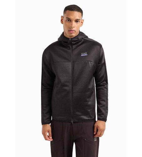 DPM70_PJJHZ Sweat à capuche Dynamic Athlete en tissu technique VIGOR7 marron (L), Casuel, Sport, Multisport, Polyester - EA7 - Modalova