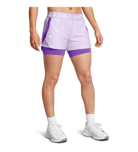 Short Play Up 2-en-1 lilas (XS), Sport, Violet, Multisport, Polyester - Under Armour - Modalova