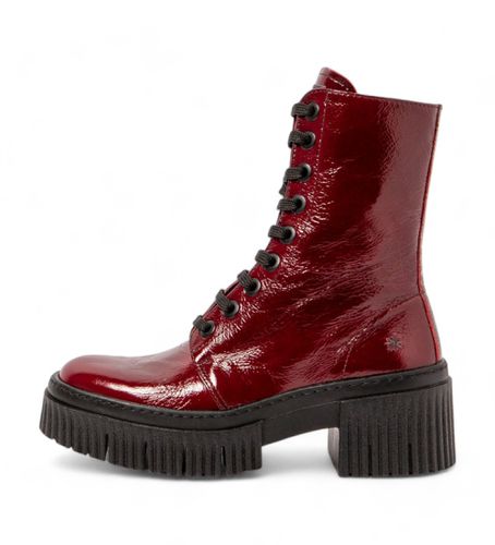 Bottes en cuir 1375 York burgundy (40), Plat, 1 à 3 cm, Fermeture éclair, Casuel - Art - Modalova