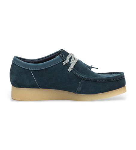 Mocassins en cuir Wallabeeevo (41), Bleu, Plat, Lacets, Casuel - Clarks - Modalova