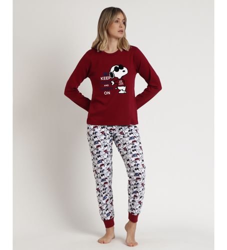 Pyjama à manches longues Snoopy Cool marron (S), Homewear, Grenat, Coton, Manche longue - Aznar Innova - Modalova