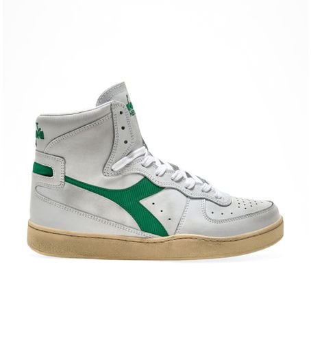 Unisex. 201158569 Mi Basket Used Leather Sneakers (45), Cuir, Blanc, Plat, Lacets, Casuel - Diadora - Modalova