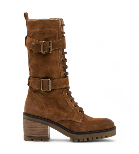 Bottes en cuir pour colline marron (37), 3 à 5 cm, Fermeture éclair, Casuel - MTNG - Modalova