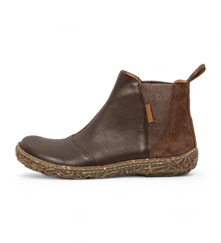 N786212E505_012 Bottines en cuir marron N786 (36), Plat, Aucun, Casuel - El Naturalista - Modalova