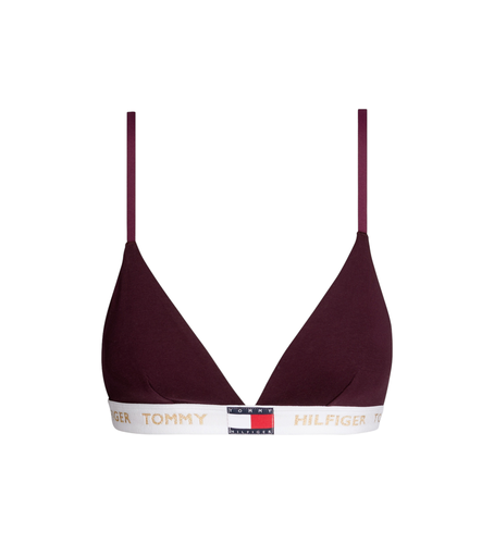 UW0UW05651 Soutien-gorge triangle Rp marron (L), Homewear, Grenat, Le coton biologique, Durable - Tommy Hilfiger - Modalova