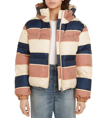 WW0WW43524 Veste matelassée avec imprimé multicolore distinctif (L), Casuel, Polyester - Tommy Hilfiger - Modalova