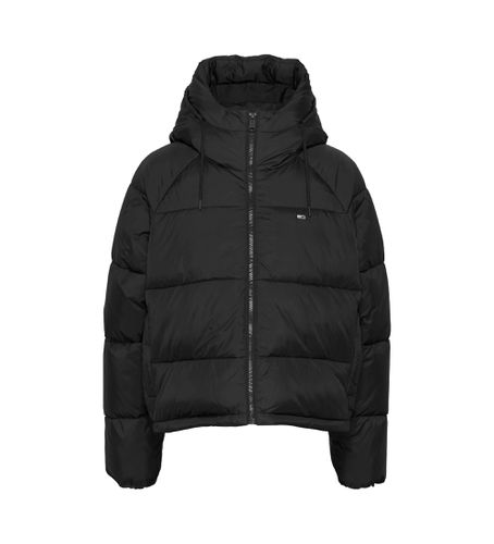 DW0DW18841 Veste matelassée avec capuche et fermeture éclair noire (L), Casuel, Durable, Nylon recyclé - Tommy Jeans - Modalova