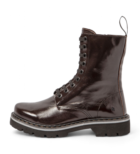 Bottines en cuir 1167 marron (36), Plat, Lacets, Fermeture éclair, Casuel - Art - Modalova