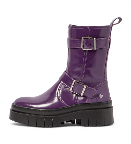 DR003_091 Bottines en cuir lilas 1958 (37), 3 à 5 cm, Fermeture éclair, Casuel, Violet - Art - Modalova