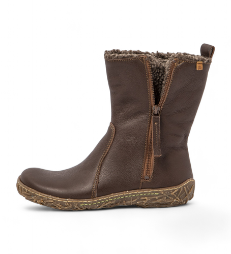 Bottines en cuir marron N5454 (36), Plat, Fermeture éclair, Casuel - El Naturalista - Modalova