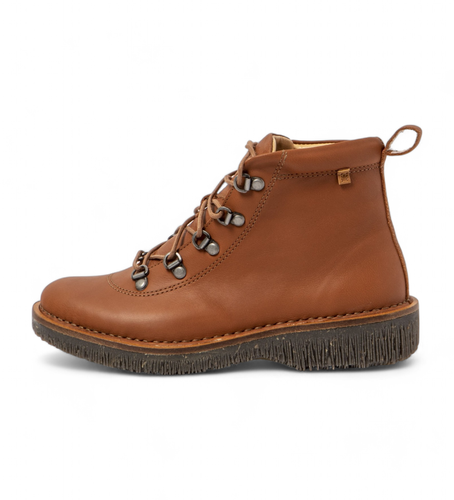 Bottines en cuir N5583 Volcano marron (36), Plat, Lacets, Casuel - El Naturalista - Modalova