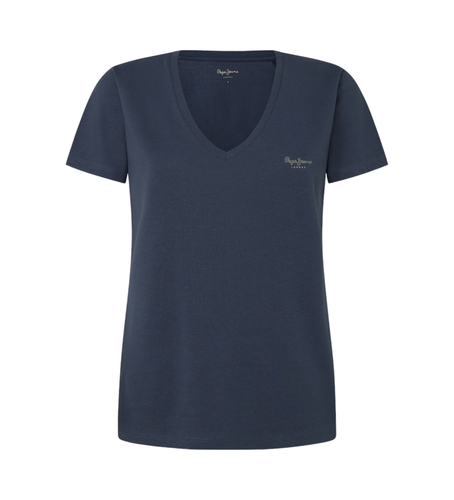 PL505948 T-shirt Fiore (XS), Casuel, Manche courte, Le coton biologique, Durable, Marine - Pepe Jeans - Modalova