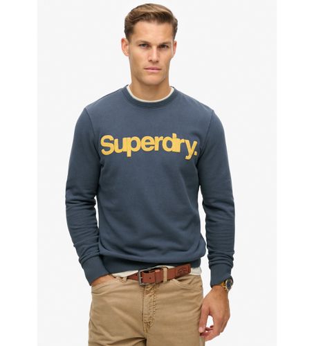 M2013714A Sweat classique avec logo Core (M), Casuel, Coton, Durable, Marine - Superdry - Modalova