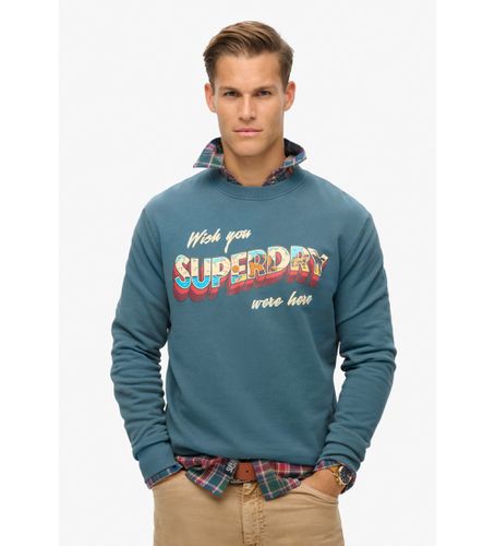 M2014112A Travel Postcard Graphic Crew sweat-shirt (L), Casuel, Coton - Superdry - Modalova