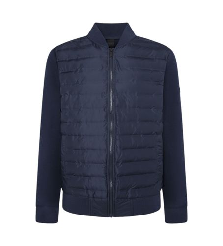 HM581276 Hs Quilt Bomber Jacket Fz (S), Casuel, Coton, Marine - Hackett London - Modalova