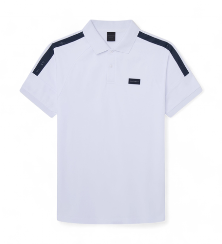 HM563368 Polo Hs Tape (S), Casuel, Coton, Manche courte - Hackett London - Modalova