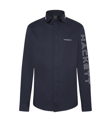 HM309971 Hsport Racer Shirt (S), Casuel, Coton, Manche longue, Marine - Hackett London - Modalova