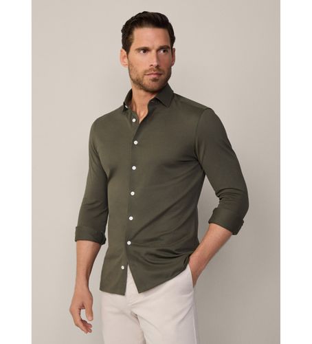 HM3010088 Chemise verte en piqué (M), Casuel, Coton, Manche longue - Hackett London - Modalova