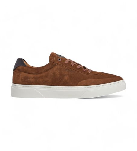 HMS21416 Baskets en cuir marron Hackney Earth (40), Plat, Lacets, Casuel - Hackett London - Modalova