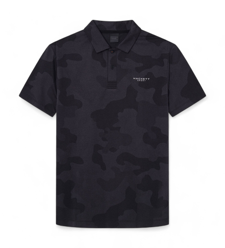 HM563363 Polo Hs Camo Print (S), Casuel, Polyester, Manche courte - Hackett London - Modalova