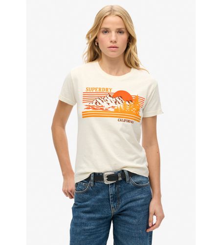 W1011574A T-shirt slim rayé Outdoor (S), Casuel, Coton, Manche courte - Superdry - Modalova