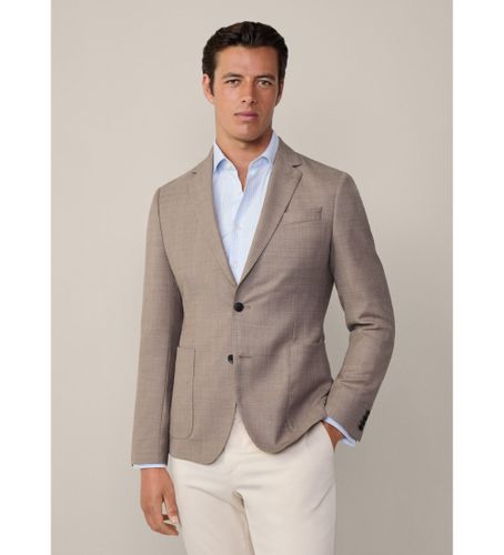 HM443435 Blazer Semi Plain Texture (42/34), Casuel, Fête, Laine, Classique, Manche longue, Taupe - Hackett London - Modalova