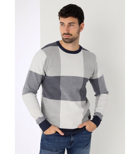 Pull à col rond avec imprimé à carreaux intarsia (S), Casuel, Viscose - Bendorff - Modalova