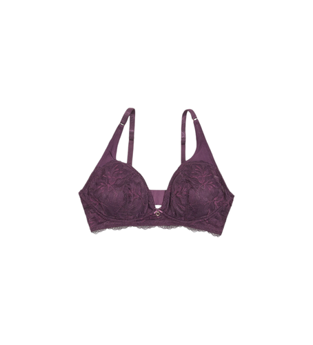 F221 Bralette - Soutien-gorge en dentelle de viscose de rêve lilas (L), Homewear, Violet, Polyamide - Emporio Armani - Modalova