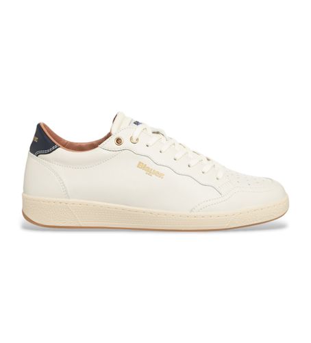 F4MURRAY01 Baskets en cuir Murray01 (40), Plat, Lacets, Casuel - Blauer - Modalova