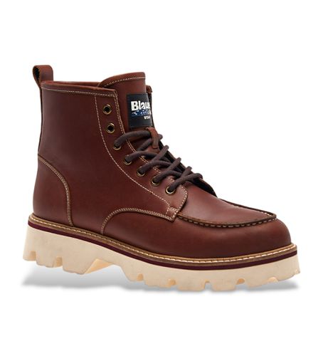 F4RUSK03 Bottines en cuir marron Rusk (40), Plat, Lacets, Casuel - Blauer - Modalova