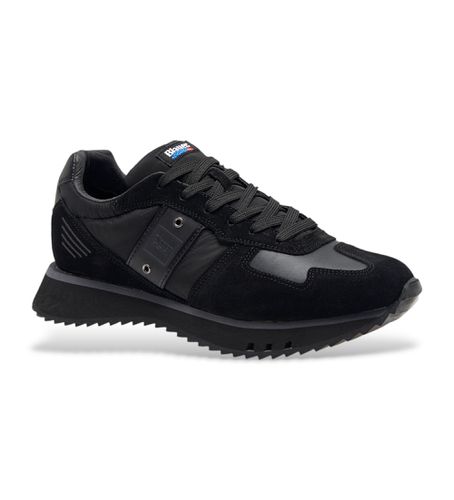 F4TOKYO01 Tokyo 01 leather trainers (40), Cuir, Noir, Plat, Lacets, Casuel - Blauer - Modalova