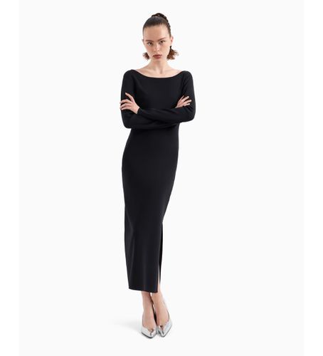 XW000049AF10352UC001 Robe bodycon noire (S), Casuel, Viscose, Manche longue - Armani Exchange - Modalova