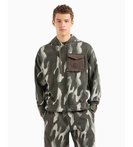 DZMHBZJNHZ4891 Sweat à capuche camouflage (L), Casuel, Coton - Armani Exchange - Modalova