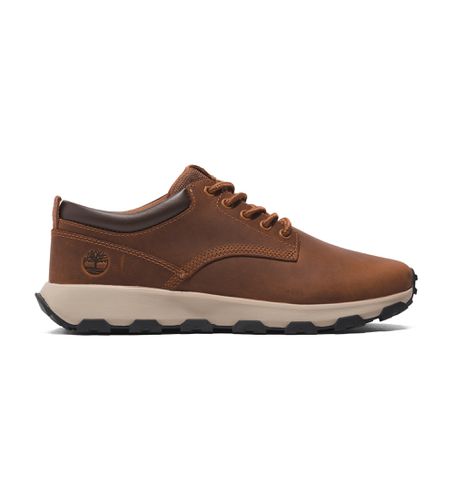 TB0A5YD5F131 Baskets basses à lacets en cuir marron Winsor Park (40), Plat, Casuel - Timberland - Modalova