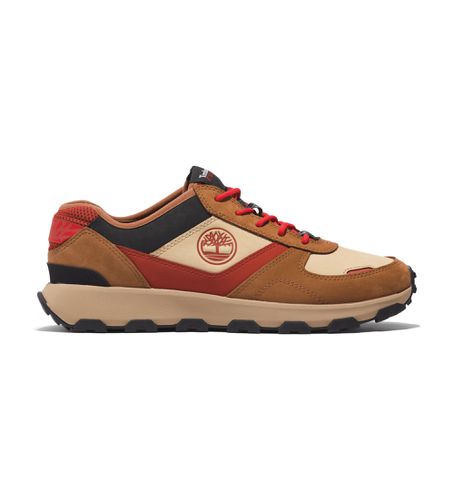 TB0A611MF131 Baskets basses à lacets en cuir marron Winsor Park (44), Plat, Casuel - Timberland - Modalova