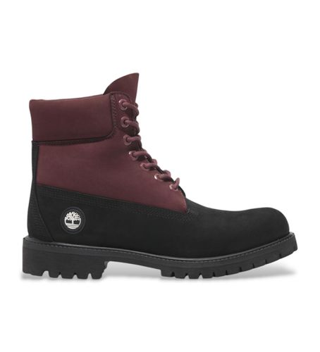 TB0A2P6WEJE1 Bottes en cuir de qualité supérieure de 6 pouces avec lacets (42 W), Plat, Casuel, Grenat, Du - Timberland - Modalova